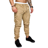 New 2019 Casual Joggers Pants Solid Color Men Cotton Elastic Long Trousers pantalon homme Military Army Cargo Pants Men Leggings