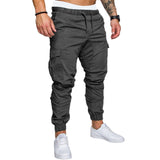 New 2019 Casual Joggers Pants Solid Color Men Cotton Elastic Long Trousers pantalon homme Military Army Cargo Pants Men Leggings