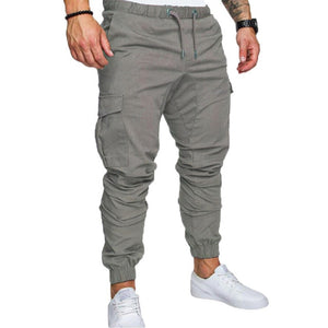 New 2019 Casual Joggers Pants Solid Color Men Cotton Elastic Long Trousers pantalon homme Military Army Cargo Pants Men Leggings