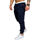 New 2019 Casual Joggers Pants Solid Color Men Cotton Elastic Long Trousers pantalon homme Military Army Cargo Pants Men Leggings