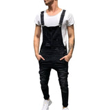 Fashion Men's Ripped Jeans Jumpsuits Hi Street Distressed Denim Bib Overalls For Man Suspender Pants Size S-XXXL