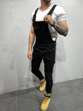 Fashion Men's Ripped Jeans Jumpsuits Hi Street Distressed Denim Bib Overalls For Man Suspender Pants Size S-XXXL