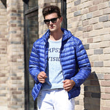 AIRGRACIAS 2019 New Arrive 90% White Duck Down Jacket Men Autumn Winter Warm Coat Men's Light Thin Duck Down Jacket Coats