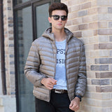 AIRGRACIAS 2019 New Arrive 90% White Duck Down Jacket Men Autumn Winter Warm Coat Men's Light Thin Duck Down Jacket Coats