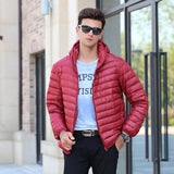 AIRGRACIAS 2019 New Arrive 90% White Duck Down Jacket Men Autumn Winter Warm Coat Men's Light Thin Duck Down Jacket Coats