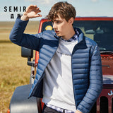 SEMIR 2019 Down Jacket Men Winter Portability Warm 90% White Duck Down Hooded Man Coat jaqueta masculino chaqueta hombre