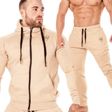 2 pieces Autumn Running tracksuit men Sweatshirt Sports Set Gym Clothes Men Sport Suit Training Suit Sport Wear