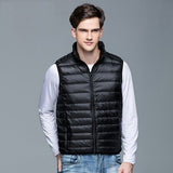 2019 New Men's Winter Coat 90% White Duck Down Vest Portable Ultra Light Sleeveless Jacket Portable Waistcoat for Men