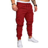 New 2019 Casual Joggers Pants Solid Color Men Cotton Elastic Long Trousers pantalon homme Military Army Cargo Pants Men Leggings