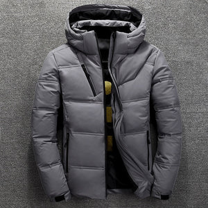 2019 Winter Jacket Men High Quality Thermal Thick Coat Snow Red Black Parka Male Warm Outwear Men Fashion White Duck Down Jacket