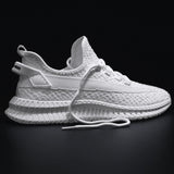 Factory Direct New Style Summer Fly Woven Men Shoes Breathable Rubber Shoes Sneakers Wear-Resistant Casual Running Shoes Mesh Sh