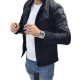 SFIT brand autumn motorcycle Suede jacket men leather jackets jaqueta de couro masculina mens leather coats Zipper Man Outerwear