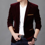 Dropshipping Mens Fashion Brand Blazer British's Style Casual Slim Fit Suit Jacket Male Blazers Men Coat Jacket For Men