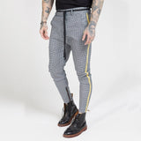 New Casual Plaid Pants Men Bottom Streewear Chino Slim Fit Jogger Pants Male Skinny Sweatpants Men Trousers Track Pants