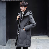 -40 Celsius Black Long Down Coat Goose Down Parkas Men Winter Jacket 2019 Real Fur Collar Hooded Outdoor Male Thick Coat