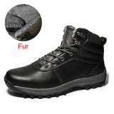 DEKABR Winter Warm Men Boots Split Genuine Leather Fur Plus Men Snow Boots Handmade Waterproof Working Ankle Boots Top Men Shoes