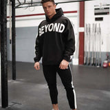 Mens Sports Suits Running Set Men Gym Sportwear Tracksuit Fitness Body building Mens Hoodies+Pants Sport wear Men Clothing Set