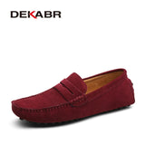 DEKABR Size 49 Men Casual Shoes Fashion Men Shoes Genuine Leather Men Loafers Moccasins Slip On Men's Flats Male Driving Shoes