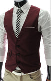 2019 New Arrival Dress Vests For Men Slim Fit Mens Suit Vest Male Waistcoat Gilet Homme Casual Sleeveless Formal Business Jacket