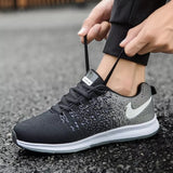 New Fashion Men Vulcanize Shoes Sneakers Stretch Fabric Breathable Light Soft Leisure Shoes for Men Trainers  Zapatos De Hombre