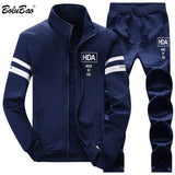 BOLUBAO Men Set Top+Pants 2-piece Set 2019 Spring Summer Male Suit Sweatshirt Sportswear Tracksuit Male Sporting Suits