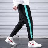 2019 Men Casual Sweatpants Fitness Side Stripe Men's Sportswear Joggers Pants Cotton New Male Gyms Trousers Pantalones Hombre