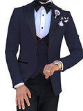 Pink With Black Lapel Suits for Men Custom Made Terno Slim Groom Custom 3 Piece Wedding Mens Suit Masculino(Jacket+Pant+Vest)