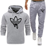 Men Two Pieces Set New Fashion Hooded Sweatshirts Sportswear Men Tracksuit Hoodie Autumn Men Brand Clothes Hoodies+Pants Sets