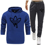 Men Two Pieces Set New Fashion Hooded Sweatshirts Sportswear Men Tracksuit Hoodie Autumn Men Brand Clothes Hoodies+Pants Sets