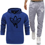 Men Two Pieces Set New Fashion Hooded Sweatshirts Sportswear Men Tracksuit Hoodie Autumn Men Brand Clothes Hoodies+Pants Sets