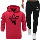 Men Two Pieces Set New Fashion Hooded Sweatshirts Sportswear Men Tracksuit Hoodie Autumn Men Brand Clothes Hoodies+Pants Sets