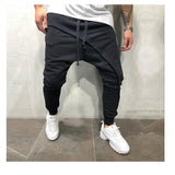 Men pencil trouser Men Asymetric Layered Jogger Pants Hip Hop Streetwear Jogger Pants Casual Drawstring Close Bottom Pants